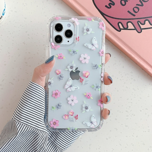 iPhone XR Case iPhone 11 Case iPhone 12 Pro Max Case Floral Armor - Picture 1 of 11
